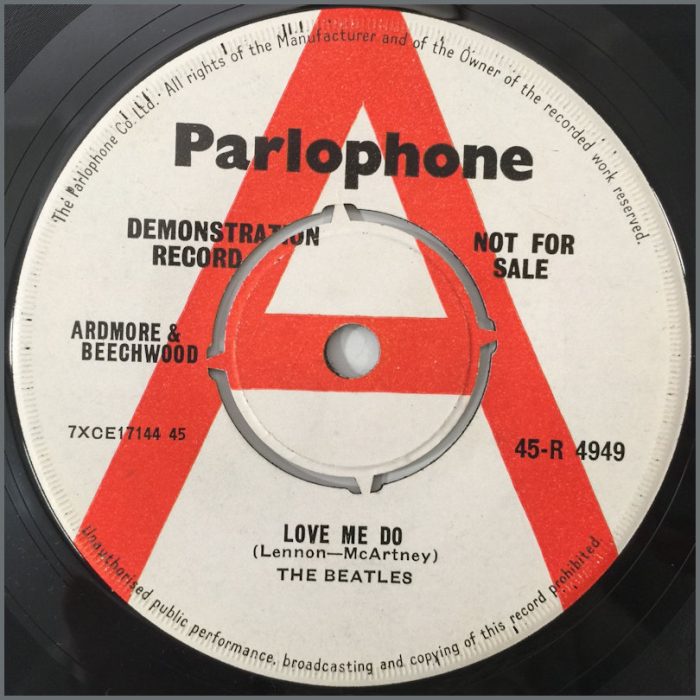 The Beatles 1962 Love Me Do Parlophone A Label Demo 7” Mis-Spelt McArtney