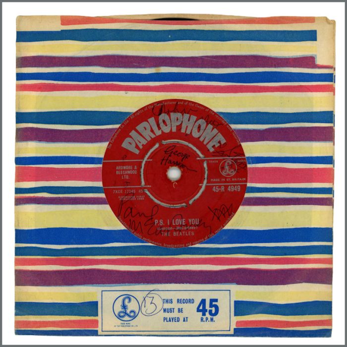 Lot 66 - The Beatles 1962 Autographed Love Me Do Single Dawson’s Music Shop Widnes (UK) - Image 6