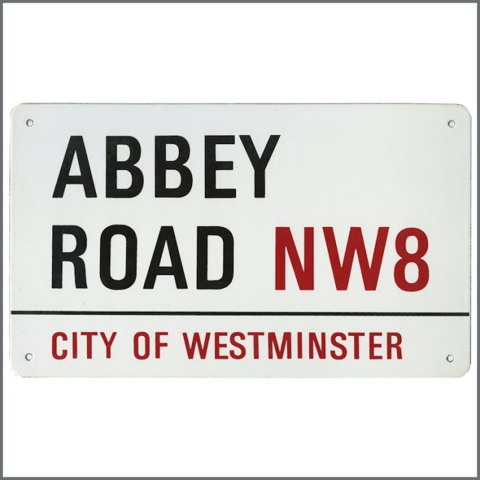 Lot 73 - Abbey Road 1980s Garnier Prototype Street Sign (UK)