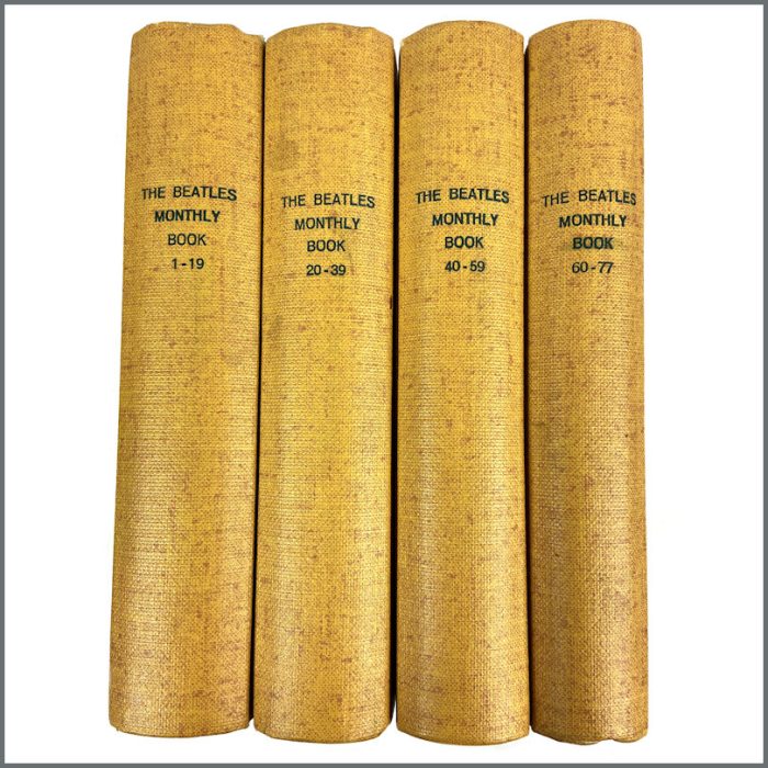 Lot 74 - The Beatles Monthly Book Magazines Complete Set 1-77 In Binders (UK)