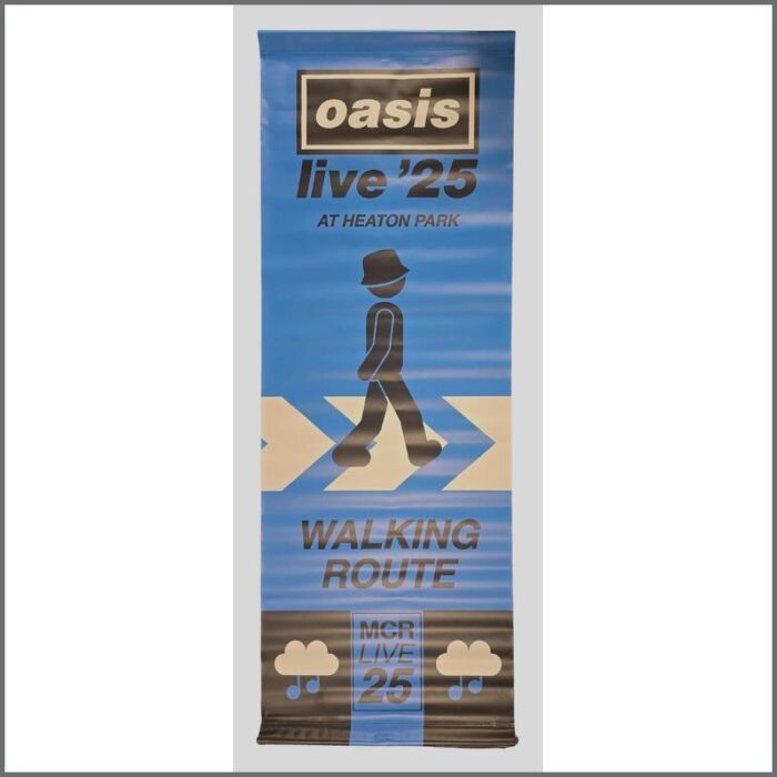 Oasis Live ’25 Heaton Park Manchester Walking Route Sign (UK) - Image 3
